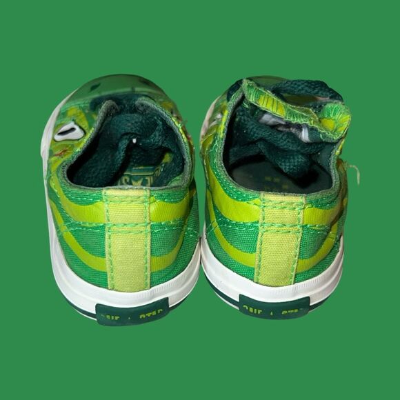 Baby Infant Green Canvas Converse One Star Snake Sneakers Size 6C - Picture 3 of 7